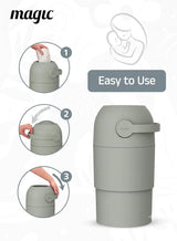 Magic Thoth M Diaper Pail 45 × 24 cm Lichen