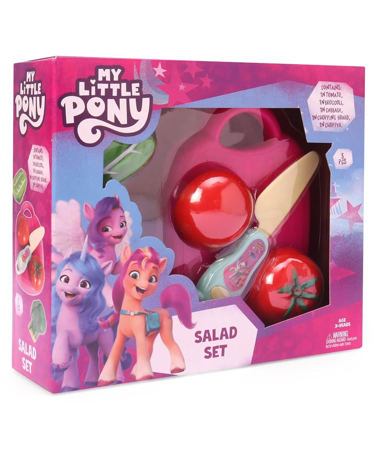 STRIDERS My Litlle Pony Realistic Sliceable Salad Set 5
