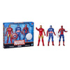 Marvel Action Figure Toy 3-Pack, 6-Inch Figures, Iron Man, Spider-Man, Captain America