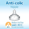 Dr. Brown's Level 3 Natural Silicone Nipple Wide Neck Pack OF 6