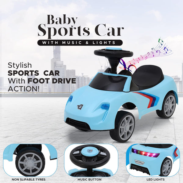 Dash F1 Stylish Ride on Car with Music - Sky