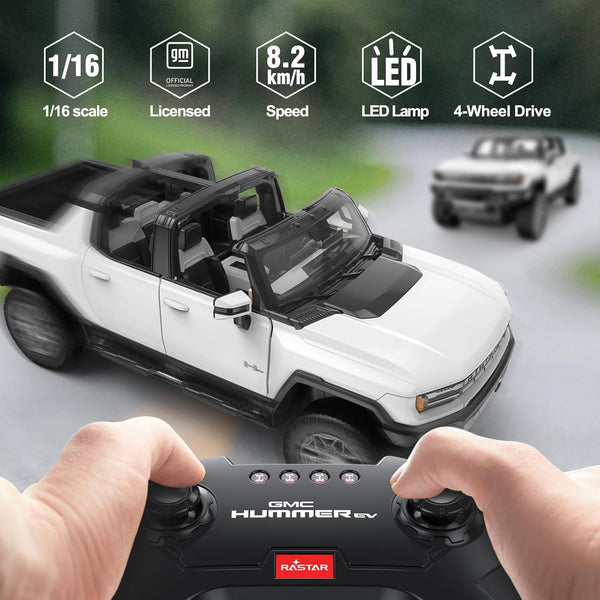 RASTAR Remote Control Car 1/16 Scale GMC Hummer EV