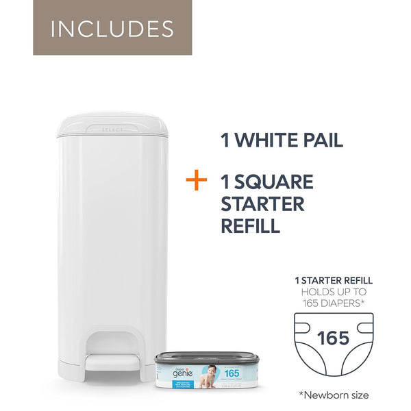 Diaper Genie® Select Pail - White