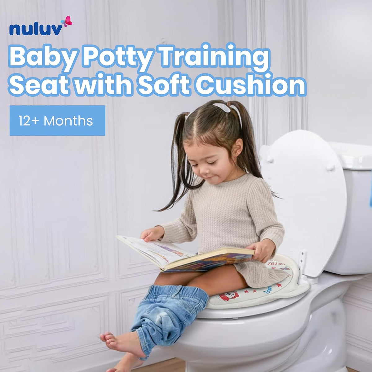 Nuluv Baby Potty Training Seat with Soft Cushion 12m+
