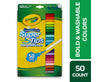 Crayola Fine Washable Super Tips with Silly Scents Markers, 50 Count