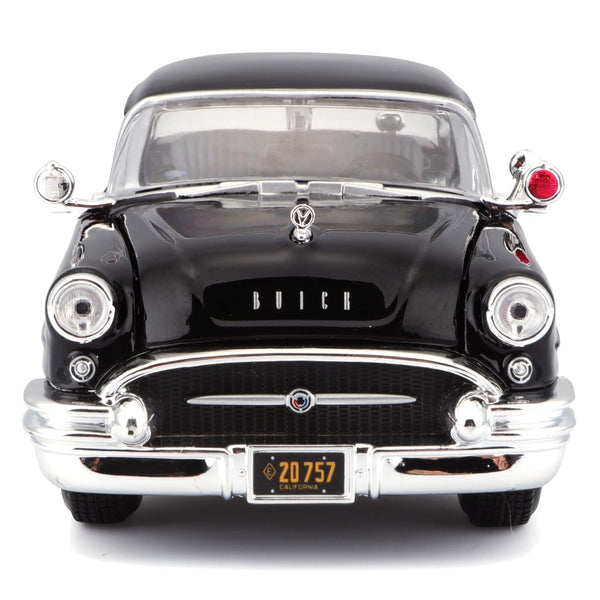 Maisto 1:24 1955 Buick Century Black Licensed Diecast Scale Model Car