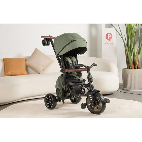 Qplay Comfo Max 7 in 1 Trike - Olive Green