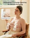 Momcozy 4 in 1 Hands-Free Pumping Bra with Fixed Padding XL Oyster Pink