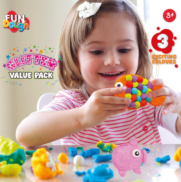 FunDough Clay Glitter Pack