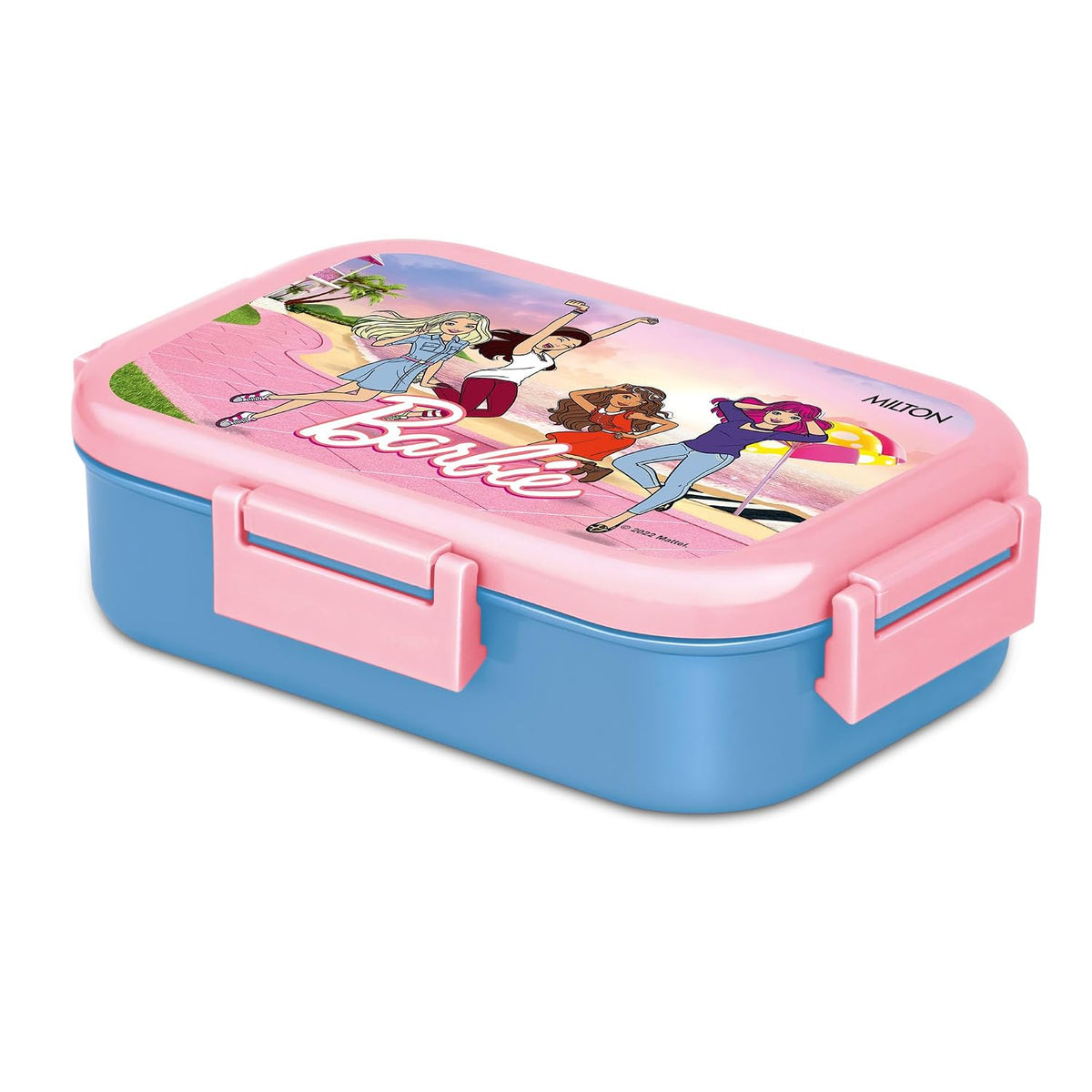 Milton Flatmate Barbie Stainless Steel Lunch Box 700 ml + 200 ml Blue