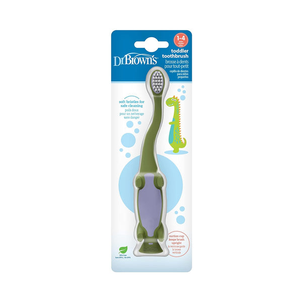 Dr Browns Toddler Toothbrush, Dinosaur Green