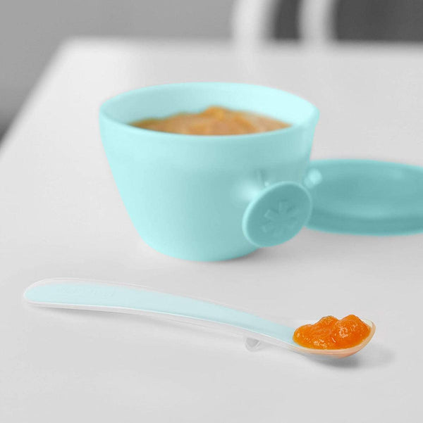 Skip Hop Easy-Feed Spoons Teal-Grey