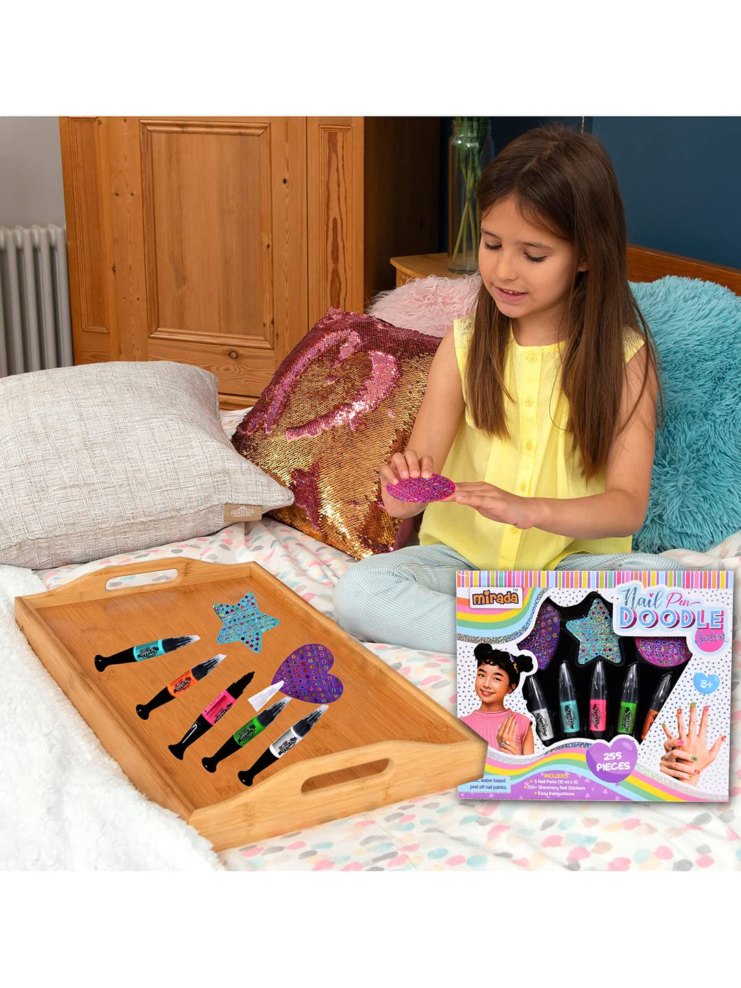 Mirada Doodle Nail Pen Salon Nail Art Kit 8Y+ – Multicolor