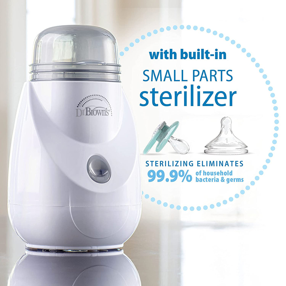 Dr. Brown’s Insta-Feed Baby Bottle Warmer & Sterilizer Grey & White