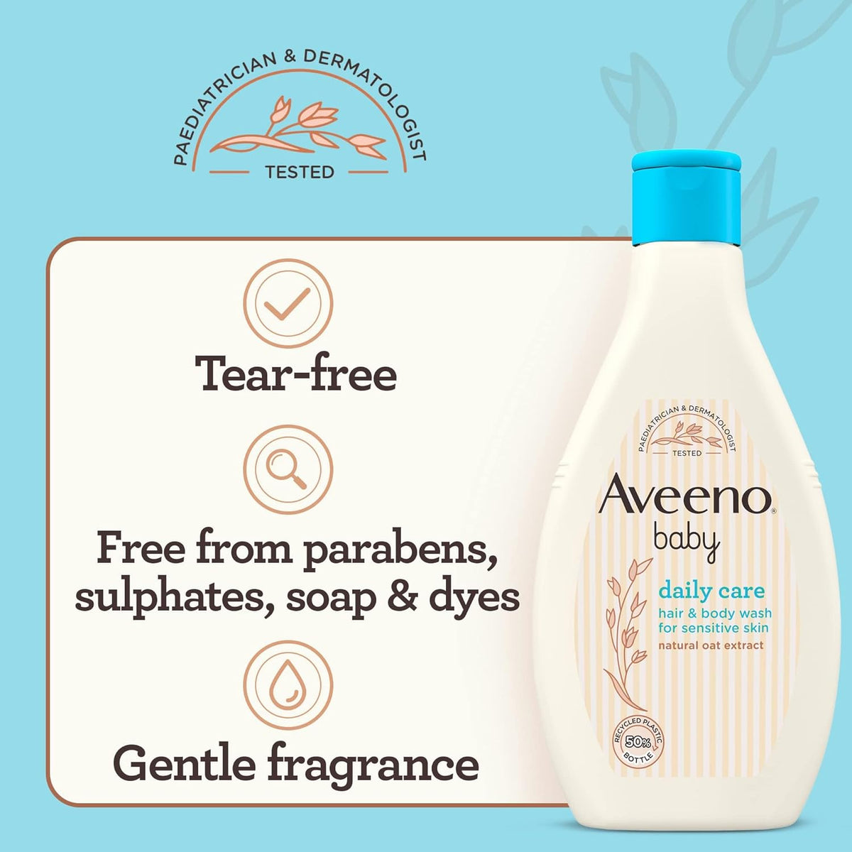 Aveeno Baby Daily Care Hair & Body Wash For Sensitive Skin - 250Ml