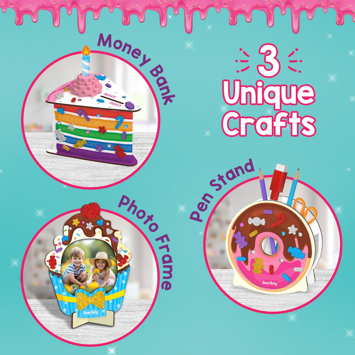 Smartivity Yummy Dessert Craft Box DIY Art & Craft Kit 4Y+