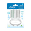 Dr. Brown’s Silicone Finger Toothbrush with Case Pack of 2 Gray & Light Green