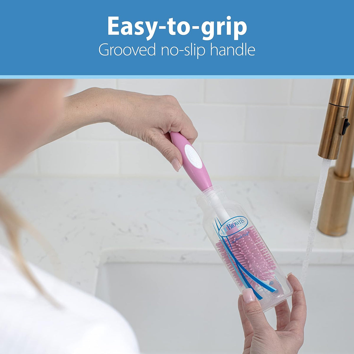 Dr. Brown’s Soft Touch Bottle Brush Pink