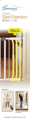 Dreambaby Extension Used with Liberty Security & Xtra Wide Hallway Gate, 18 cm (7 inches), White