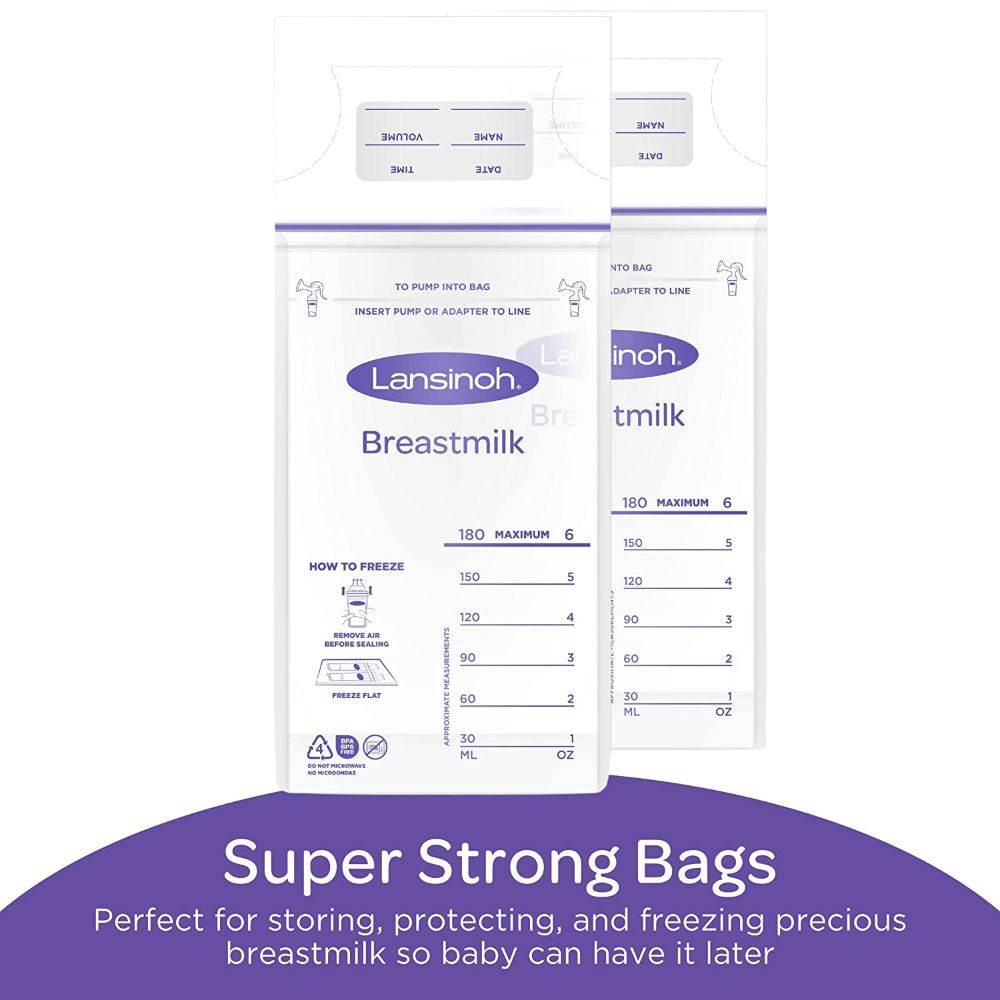 Lansinoh Breastmilk Storage Bags 180 ml Pack of 50