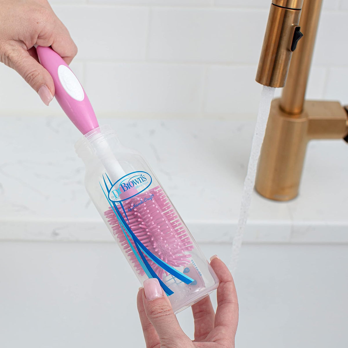 Dr. Brown’s Soft Touch Bottle Brush Pink