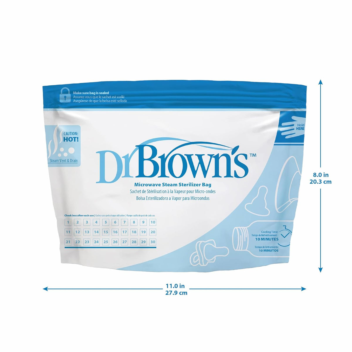 Dr. Brown's Microwave Steam Sterilizer Bags Pack of 5