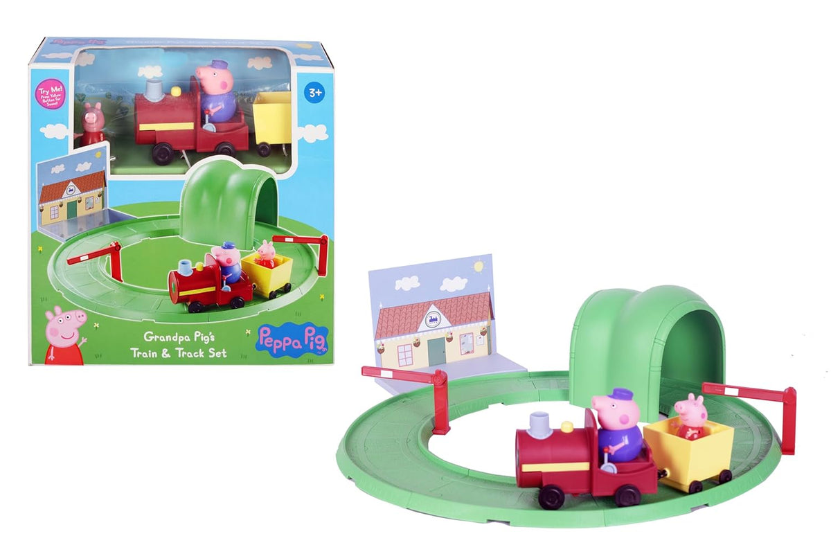 Peppa Pig Grandpa Pigs Train and Track Set 3+