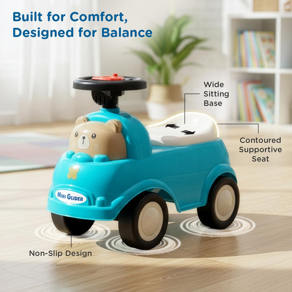 Mee Mee Mini Glider Kids Ride-On Car 1–3Y – Blue