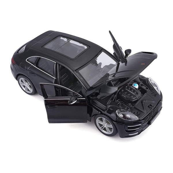 Bburago Porsche Macan Diecast Vehicle 1:24 Scale), (Model: 18-21077), Black