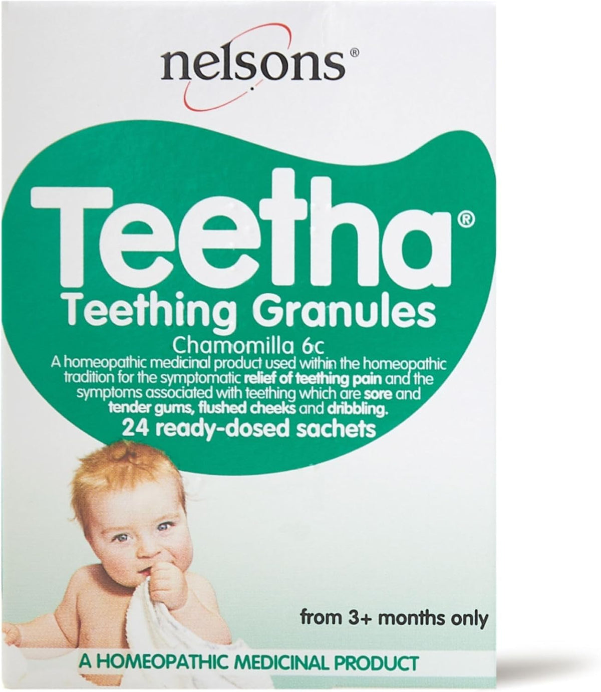 Nelsons Teetha Teething Granules 24 Sachets 3M+