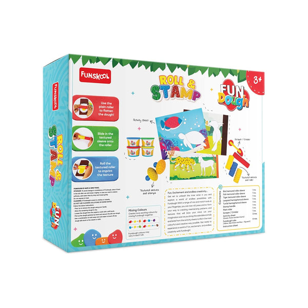 FunDough Clay Playset Roll And Stamp