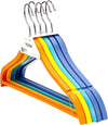 YOMH Plastic Clothes Hangers Multicolor Set of 5