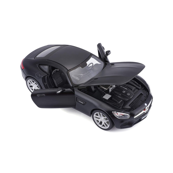 Maisto 1:24 Mercedes-Benz AMG GT Matte Black Licensed Diecast Scale Model Car