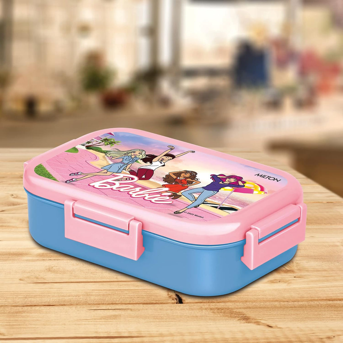 Milton Flatmate Barbie Stainless Steel Lunch Box 700 ml + 200 ml Blue