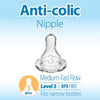 Dr. Brown's Natural Flow Level 3 6m+ Narrow Bottle Nipple - Pack Of 6