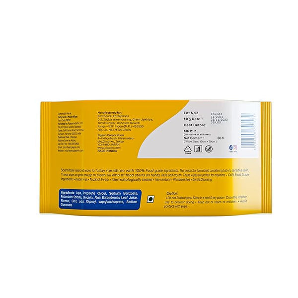 Pigeon Baby Wipes (60 sheets)