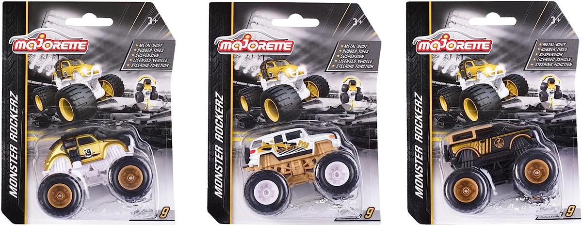 Majorette Limited Edition 9 Gold Rockerz Cars -Assorted