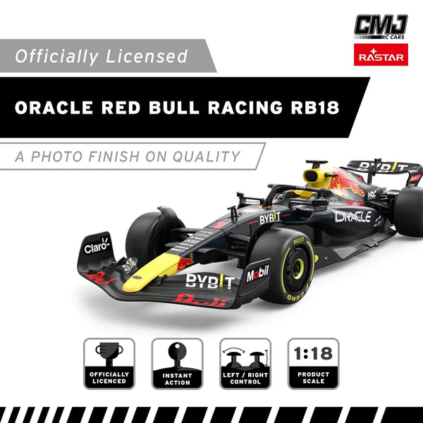 Rastar Oracle Red Bull Racing F1 RB18 Remote Control Car 1:12 – Dark Blue