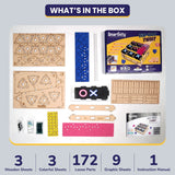 Smartivity Tic Tac Twist DIY Wooden STEM Strategy Board Game 6Y+