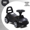 Dash R8 Kids Push Ride On with Horn, Music, Light, Backrest and Under Seat Storage - 1 to 3 Years