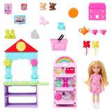 Barbie Chelsea Can Be Toy Store Playset with Small Blonde Doll, Counter & Display Furniture & 15 Accessories