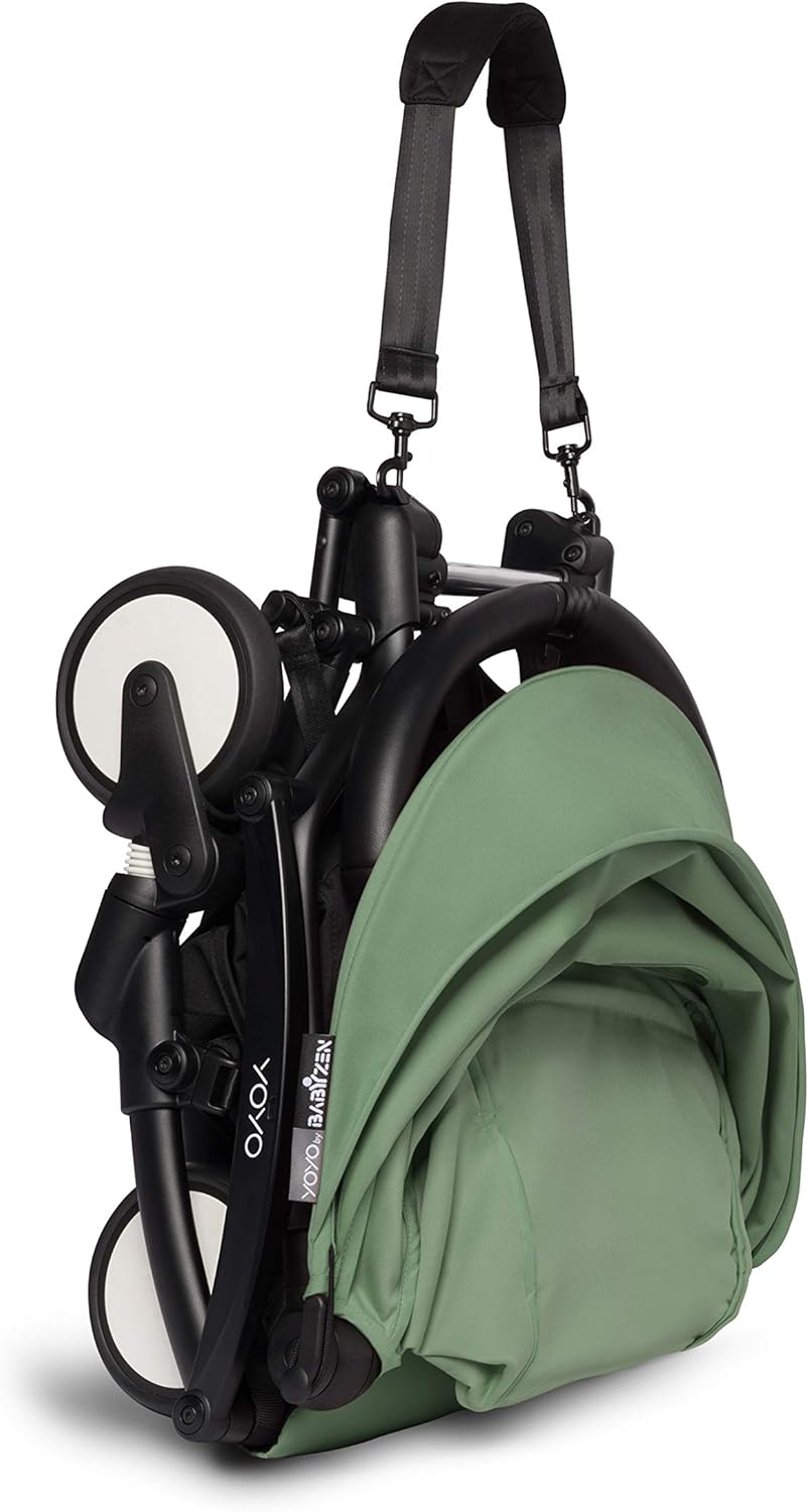 Babyzen Stroller YOYO² with 6+ Color Pack - Black Frame - Peppermint
