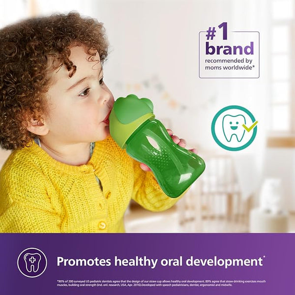 Philips Avent Bendy Straw Cup 300 ml – Green | 12M+
