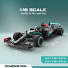 Rastar Mercedes-AMG F1 W11 EQ Performance RC Car 1:12 – Black