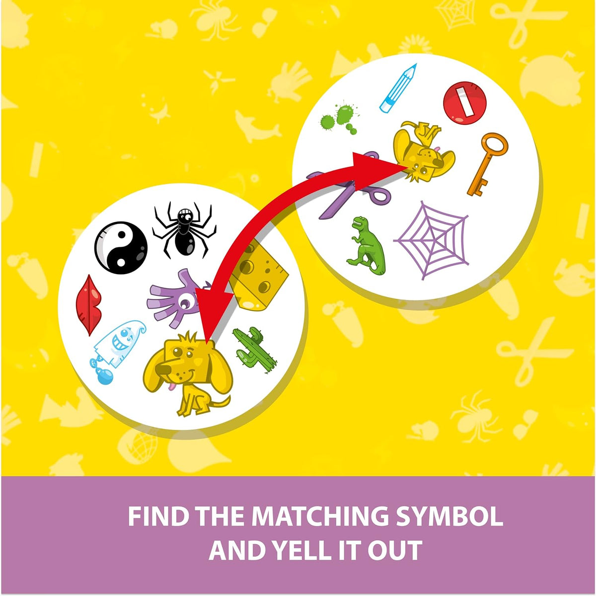 Card Game Funskool Asmodee Dobble Spot The Match 55 Cards 6Y+ – Multicolour