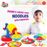 Dough Playset Funskool Fundough Noodle Party 4 x 75g 3Y+ – Multicolour