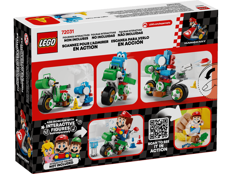 LEGO Super Mario Mario Kart Yoshi Bike 133 Pieces Multicolour