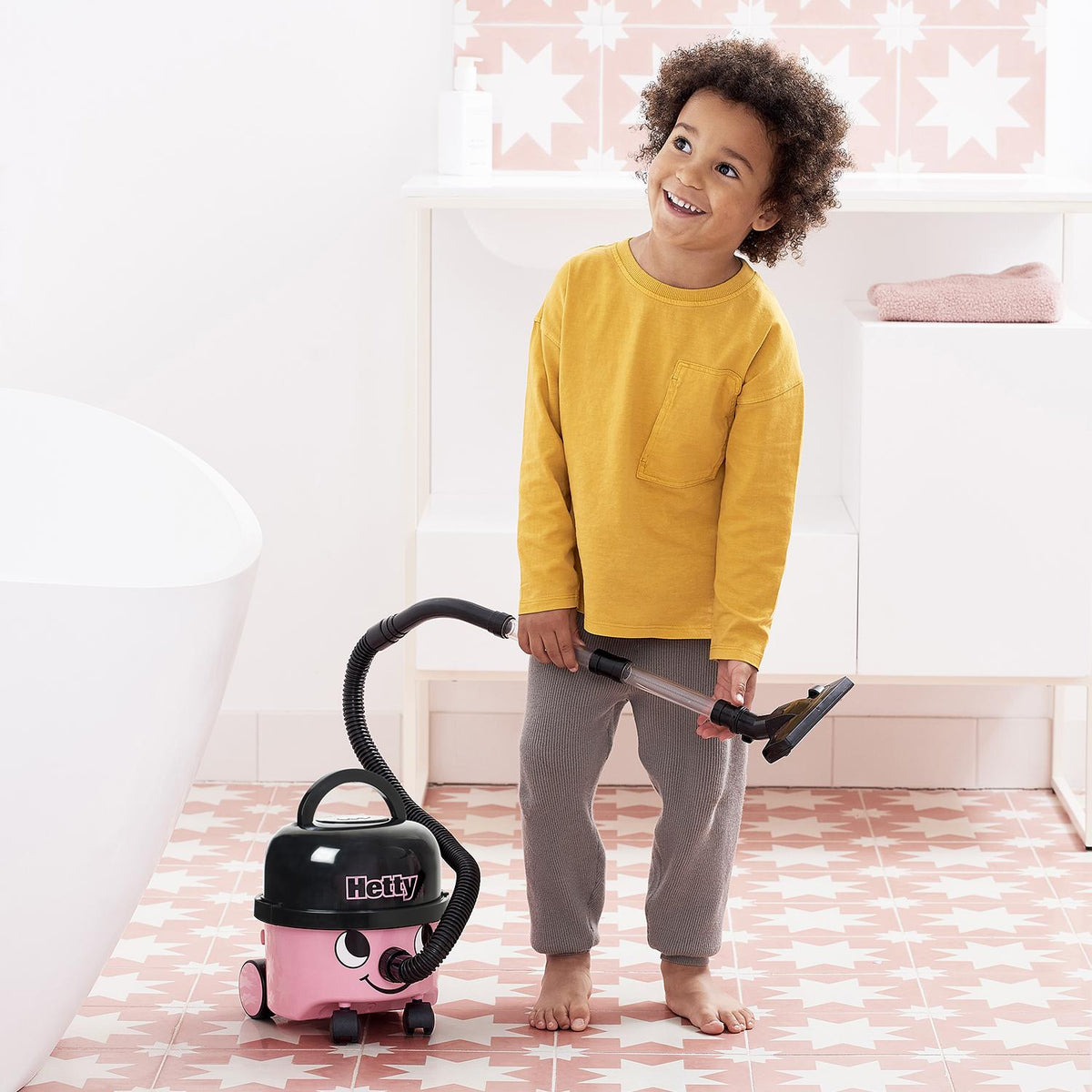 Casdon Hetty Toy Vacuum Cleaner 3 Years+ Pink