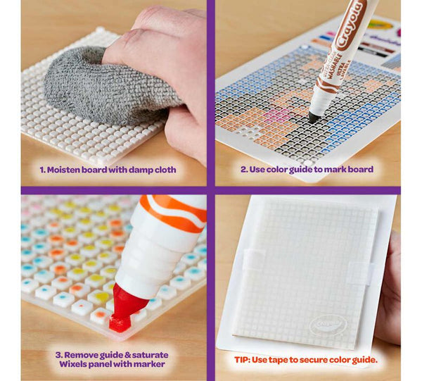 Crayola Wixels Animals Activity Kit, Pixel Art Coloring Set