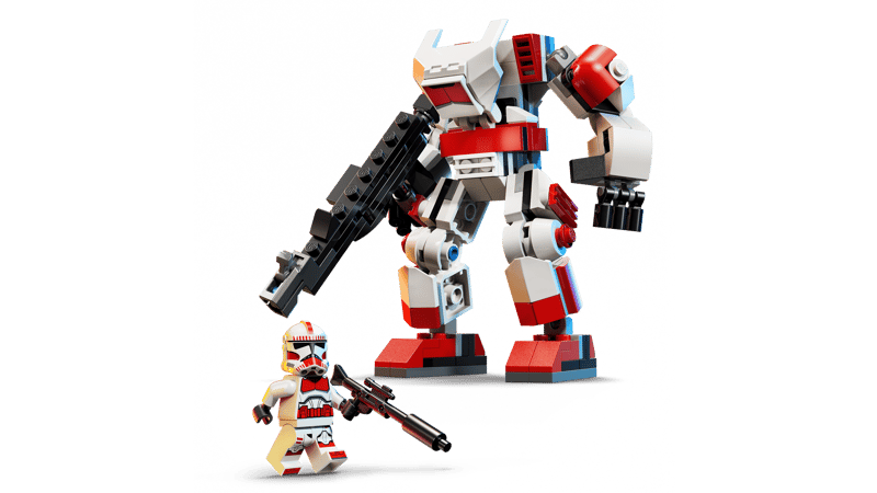 LEGO Star Wars Clone Shock Trooper Mech 151 Pieces Red & White